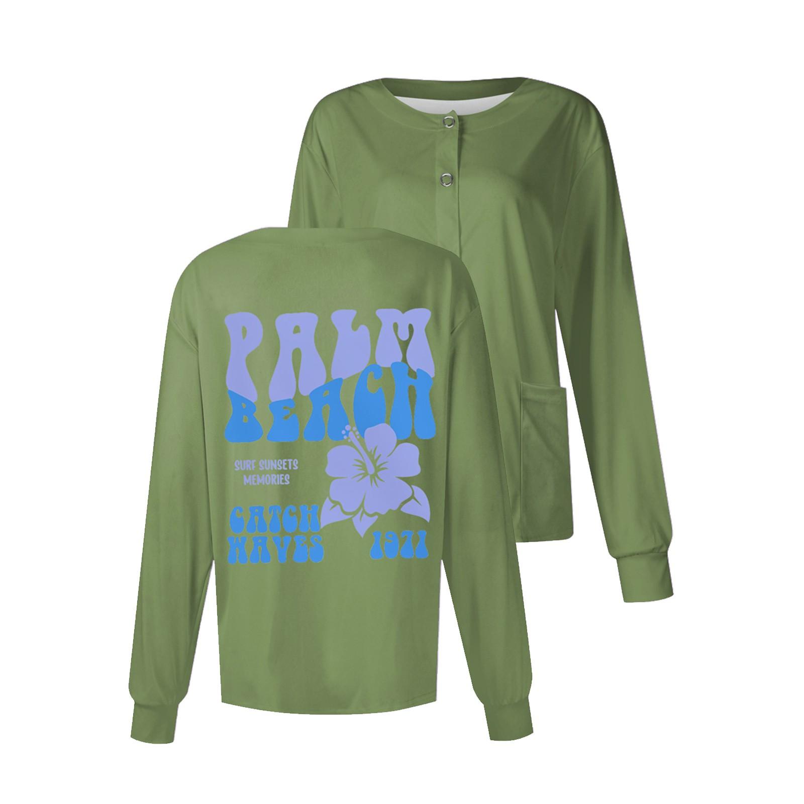 Женский повседневный однобортный топ с длинным рукавом и цветочным принтом Dry-nurse L зелёный
Женский повседневный однобортный топ с длинным рукавом и цветочным принтом Dry-nurse L зелёный