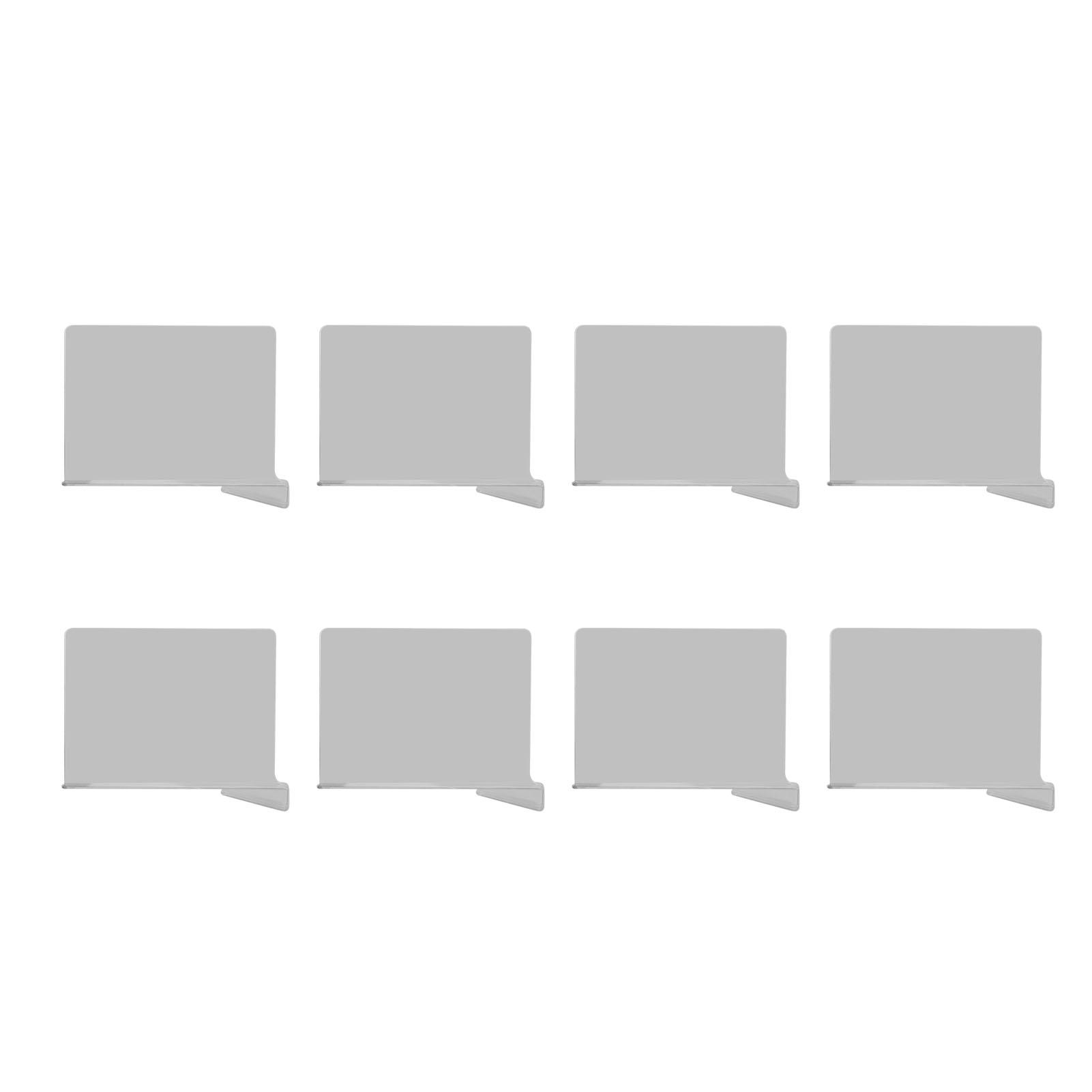 8PCS Shelf Dividers for Closet Organization Plastic Clear Shelf Closet Separator for Wooden Or
8PCS Shelf Dividers for Closet Organization Plastic Clear Shelf Closet Separator for Wooden Or