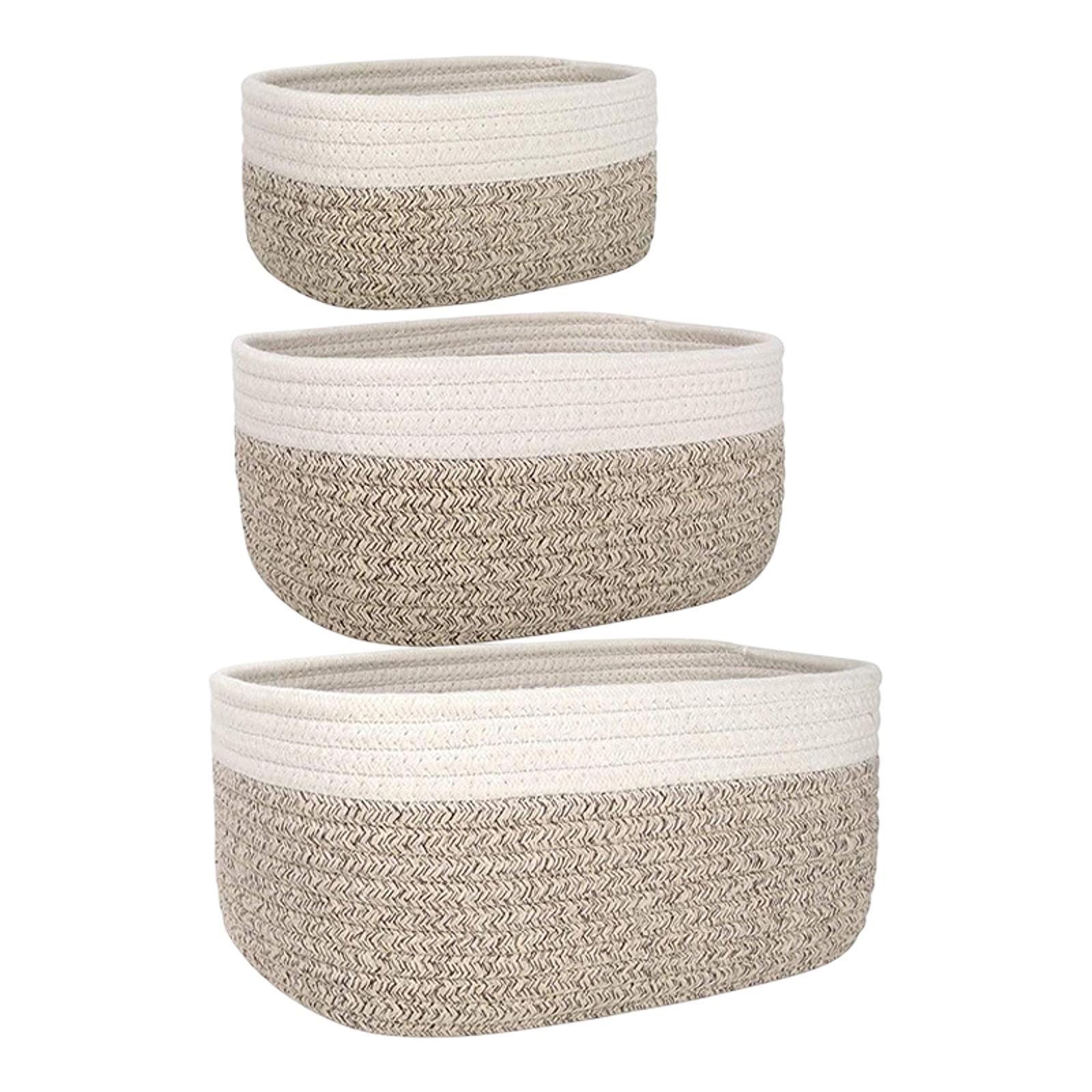 Cotton Rope Basket Holder Shelf Basket for Towel Storage Pet Toys Bedroom 20cmx15cmx11cm
Cotton Rope Basket Holder Shelf Basket for Towel Storage Pet Toys Bedroom 20cmx15cmx11cm