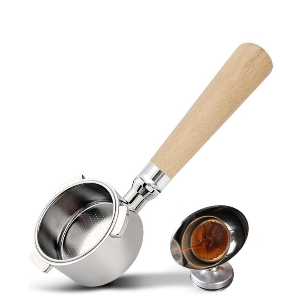 Bottomless Portafilter 51mm 3-Ear Stainless Steel Funnel with Solid Wood Handle for Delonghi Italian Espresso Machine - YJKJ-51 Handle + Extraction бежевий
Bottomless Portafilter 51mm 3-Ear Stainless Steel Funnel with Solid Wood Handle for Delonghi Italian Espresso Machine - YJKJ-51 Handle + Extraction бежевий