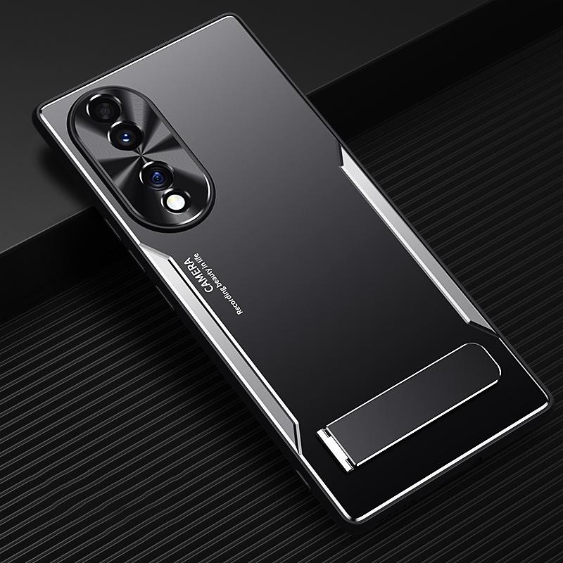 Kickstand Phone Case for Honor 70 5G,TPU+Aluminium Alloy Shockproof Phone Cover Silver
Kickstand Phone Case for Honor 70 5G,TPU+Aluminium Alloy Shockproof Phone Cover Silver
