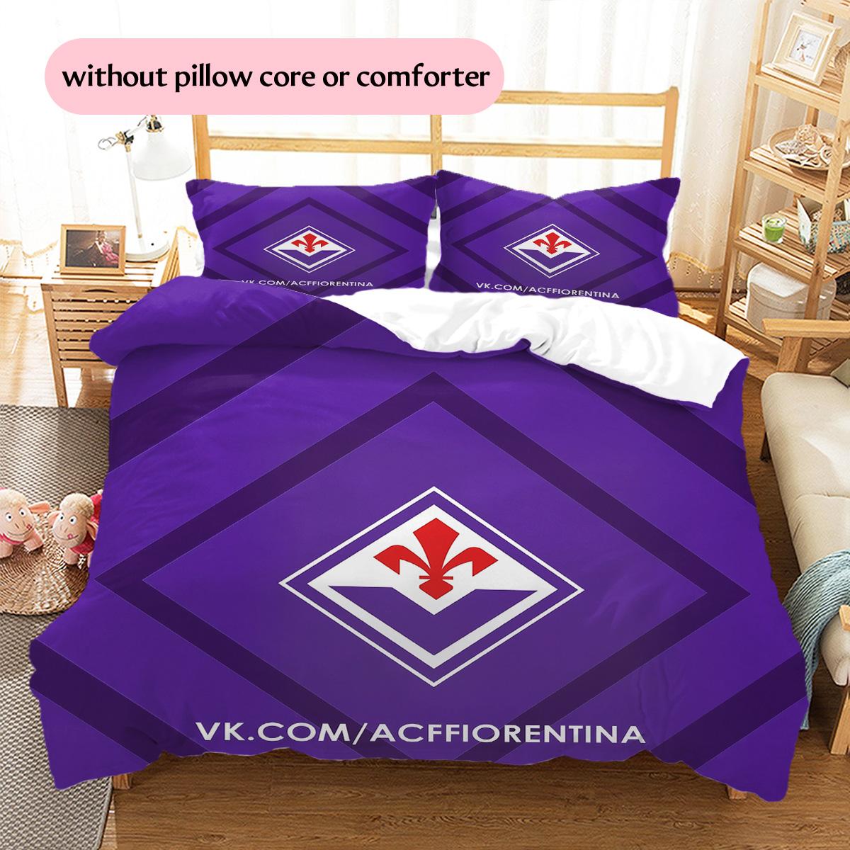 ACF Fiorentina Football Club Pattern Bedding Quilt Set Home Decoration Gift (1 * duvet cover + 2 * pillowcase without core) 135x200cm
ACF Fiorentina Football Club Pattern Bedding Quilt Set Home Decoration Gift (1 * duvet cover + 2 * pillowcase without core) 135x200cm