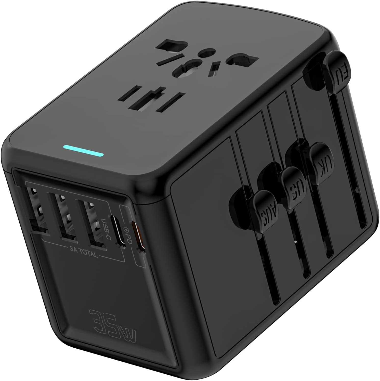 Conversion Plug HITRENDS PD 35W Fast Charging Worldwide Compatible Multi Conversion Plug for iPhone Android Airpods Switch Macbook iPad Travel Goods
Conversion Plug HITRENDS PD 35W Fast Charging Worldwide Compatible Multi Conversion Plug for iPhone Android Airpods Switch Macbook iPad Travel Goods