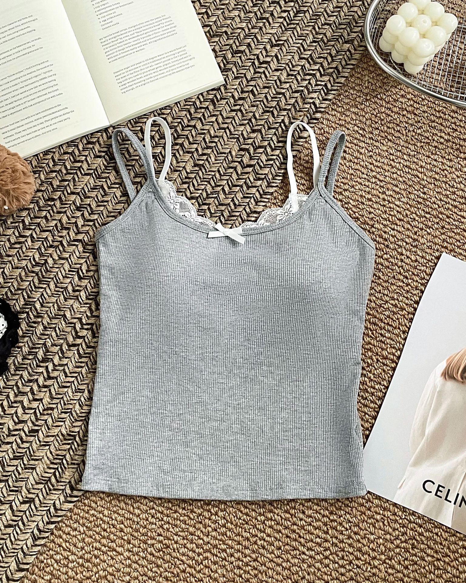 Women s Summer Lace Bow Camisole – Trendy American Style Two-Piece Spicy Crop Top One Size (Recommended 80-115 Jin) светло-серый
Women s Summer Lace Bow Camisole – Trendy American Style Two-Piece Spicy Crop Top One Size (Recommended 80-115 Jin) светло-серый