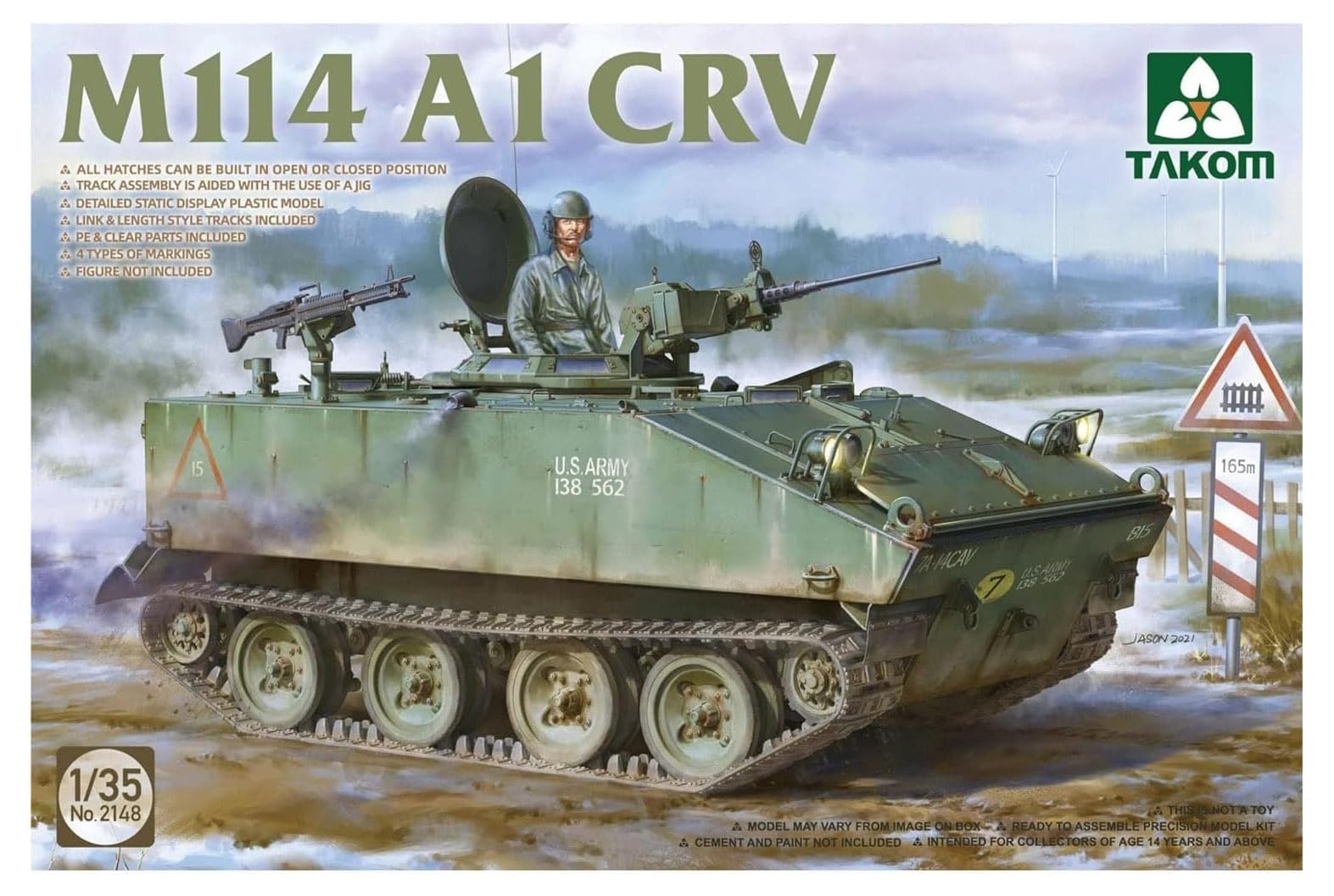 Takom Армия США M114A1 Бронированная разведывательная машина Пластиковая модель TKO2148 Цветной пластик 1/35
Takom Армия США M114A1 Бронированная разведывательная машина Пластиковая модель TKO2148 Цветной пластик 1/35