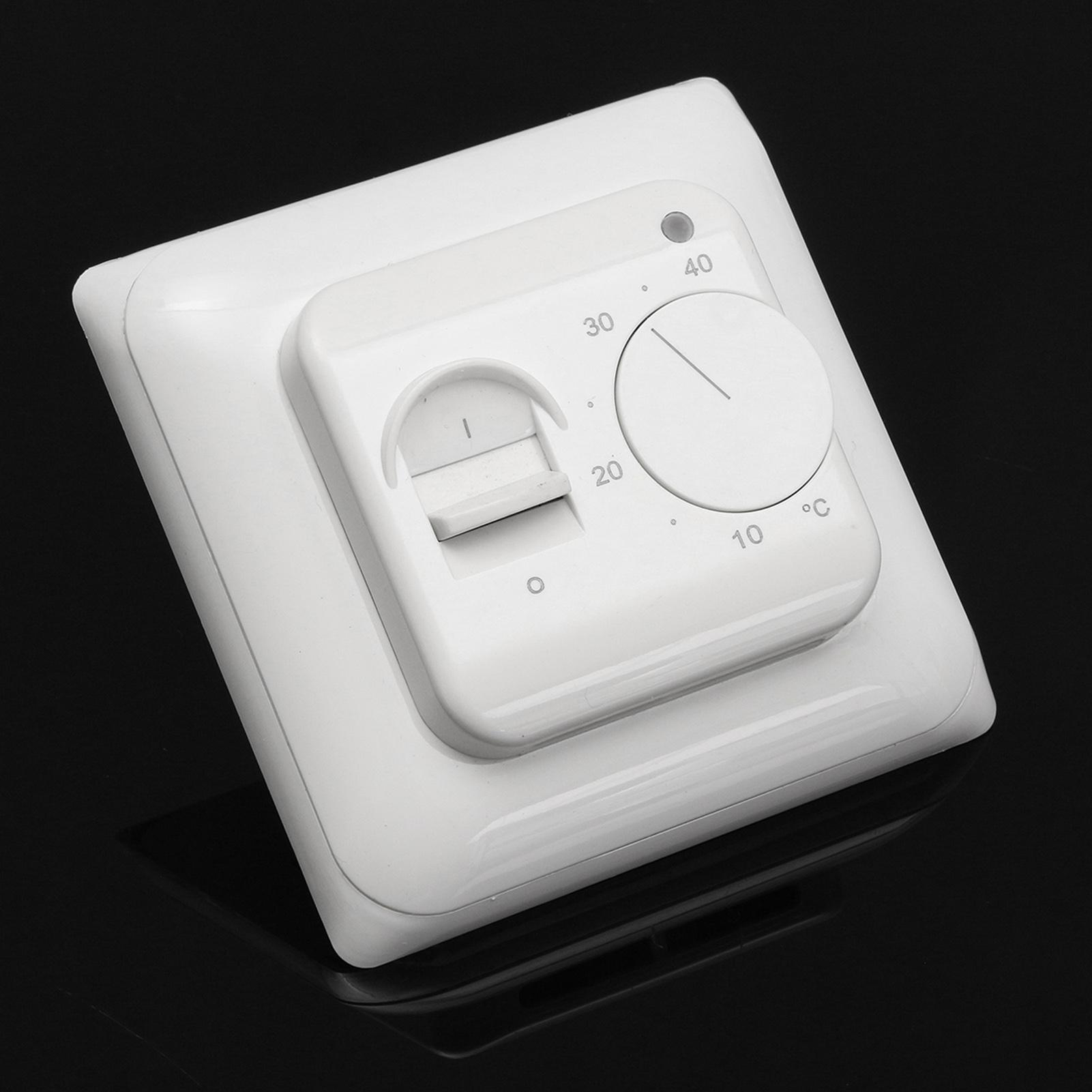 230 В 16 А механический термостат для подогрева пола, переключатель контроля температуры с датчиком пола белый
230 В 16 А механический термостат для подогрева пола, переключатель контроля температуры с датчиком пола белый