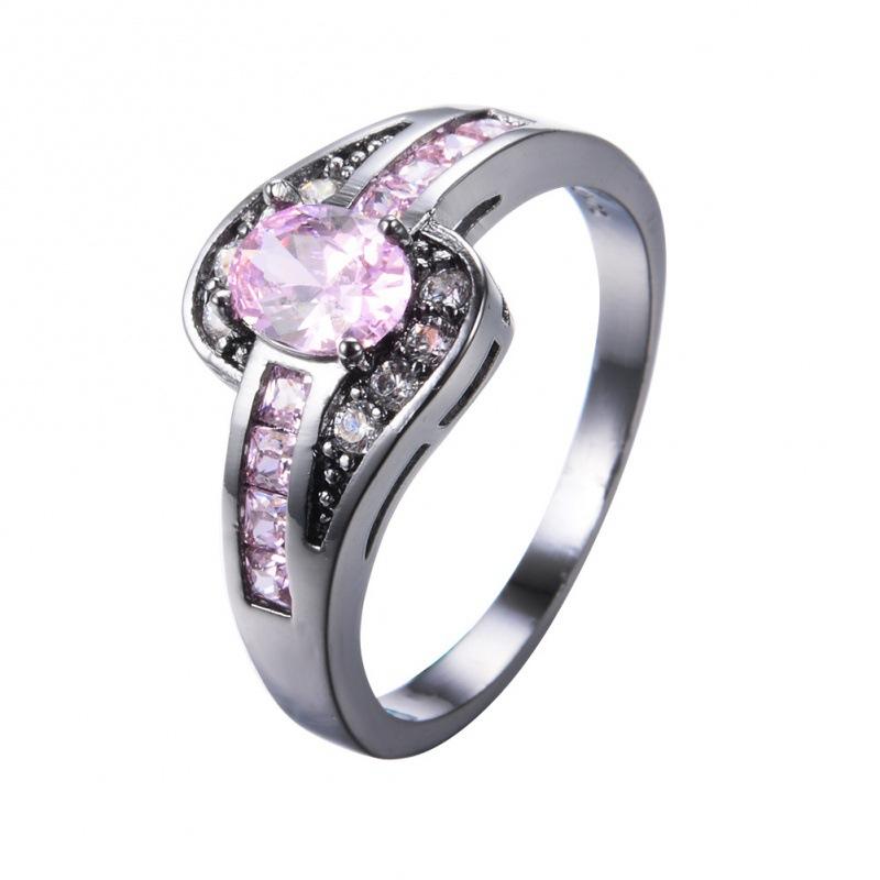 Black Gold KT Oval Zircon Ring Women s Ring Oval Ring White Black Jewelry Antique Women no. 10
Black Gold KT Oval Zircon Ring Women s Ring Oval Ring White Black Jewelry Antique Women no. 10
