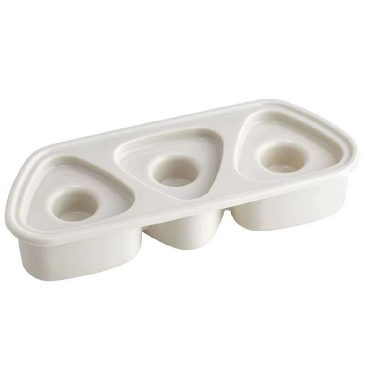 Sushis Making Molds 3 Cavity Triangled Onigiris Mould Practical Sushis Rice Sphere Maker for Cooking Enthusiasts білий
Sushis Making Molds 3 Cavity Triangled Onigiris Mould Practical Sushis Rice Sphere Maker for Cooking Enthusiasts білий