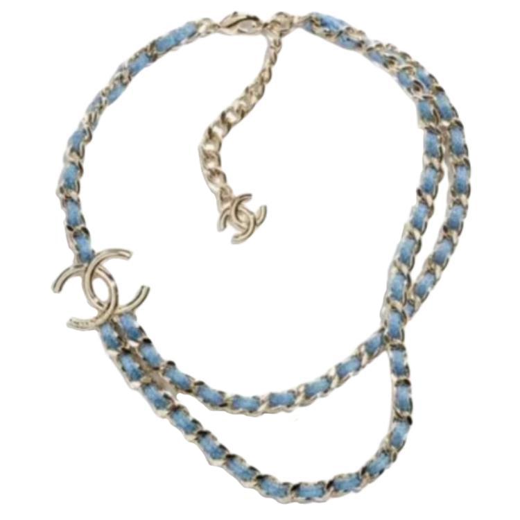Chanel 25P Spring Summer Two-Tone Design Necklace Unisex necklace Blue AB-25P-084 Box+Padding Board
Chanel 25P Spring Summer Two-Tone Design Necklace Unisex necklace Blue AB-25P-084 Box+Padding Board