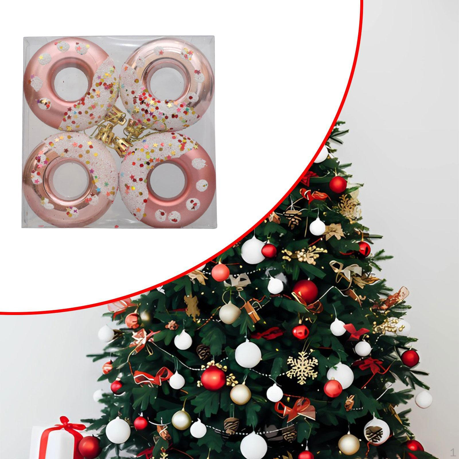 4 шт. Рождественские украшения в виде пончиков, сувениры для вечеринок, подвеска на рождественскую елку, подвесное украшение для Rose Gold
4 шт. Рождественские украшения в виде пончиков, сувениры для вечеринок, подвеска на рождественскую елку, подвесное украшение для Rose Gold