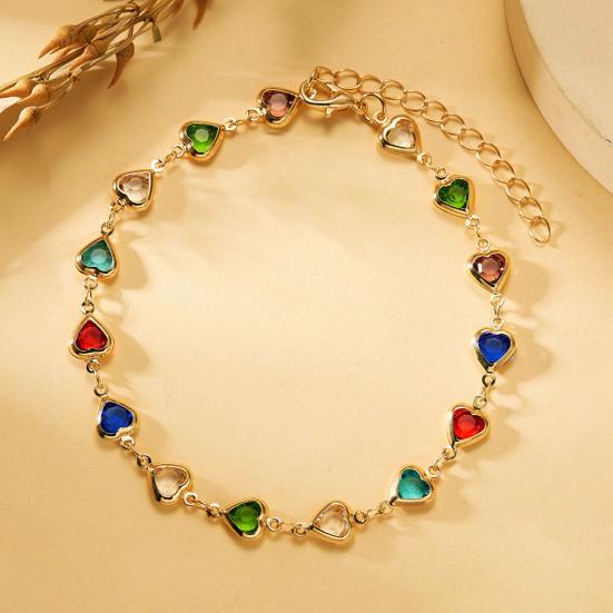 Cubic Zircon Heart Beaded Bracelet for Women Heart Chain Bracelet Bridal Wedding Party Jewelry Accessory червоний
Cubic Zircon Heart Beaded Bracelet for Women Heart Chain Bracelet Bridal Wedding Party Jewelry Accessory червоний