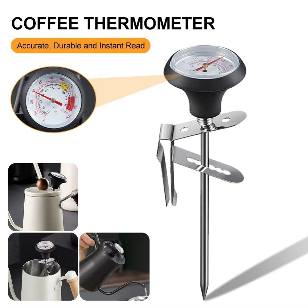 Stainless Steel Coffee Temperature Meter Coffee Heat Measuring Tools Milk Frothing Jug Black
Stainless Steel Coffee Temperature Meter Coffee Heat Measuring Tools Milk Frothing Jug Black