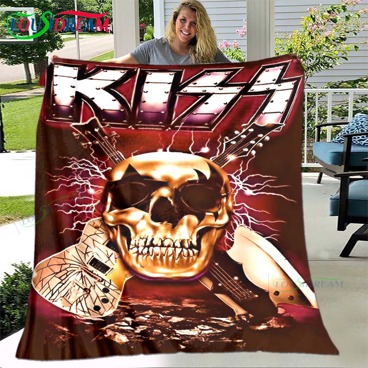 Heavy Metal Band K-Kiss Band Print Blanket,Flannel Throw Blanket for Bed Sofa Picnic Office Hiking Leisure Nap Birthday Gift 75x90cm
Heavy Metal Band K-Kiss Band Print Blanket,Flannel Throw Blanket for Bed Sofa Picnic Office Hiking Leisure Nap Birthday Gift 75x90cm