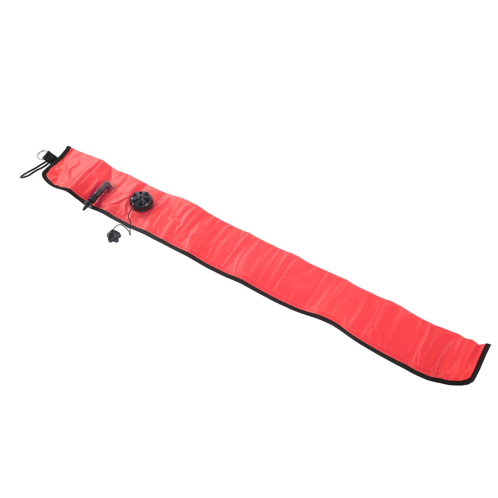 Diving Surface Marker Buoy Diver Inflatable Safety Signal Tube with Vent Valve 1.15mx13cmOrange Red Кіновар
Diving Surface Marker Buoy Diver Inflatable Safety Signal Tube with Vent Valve 1.15mx13cmOrange Red Кіновар