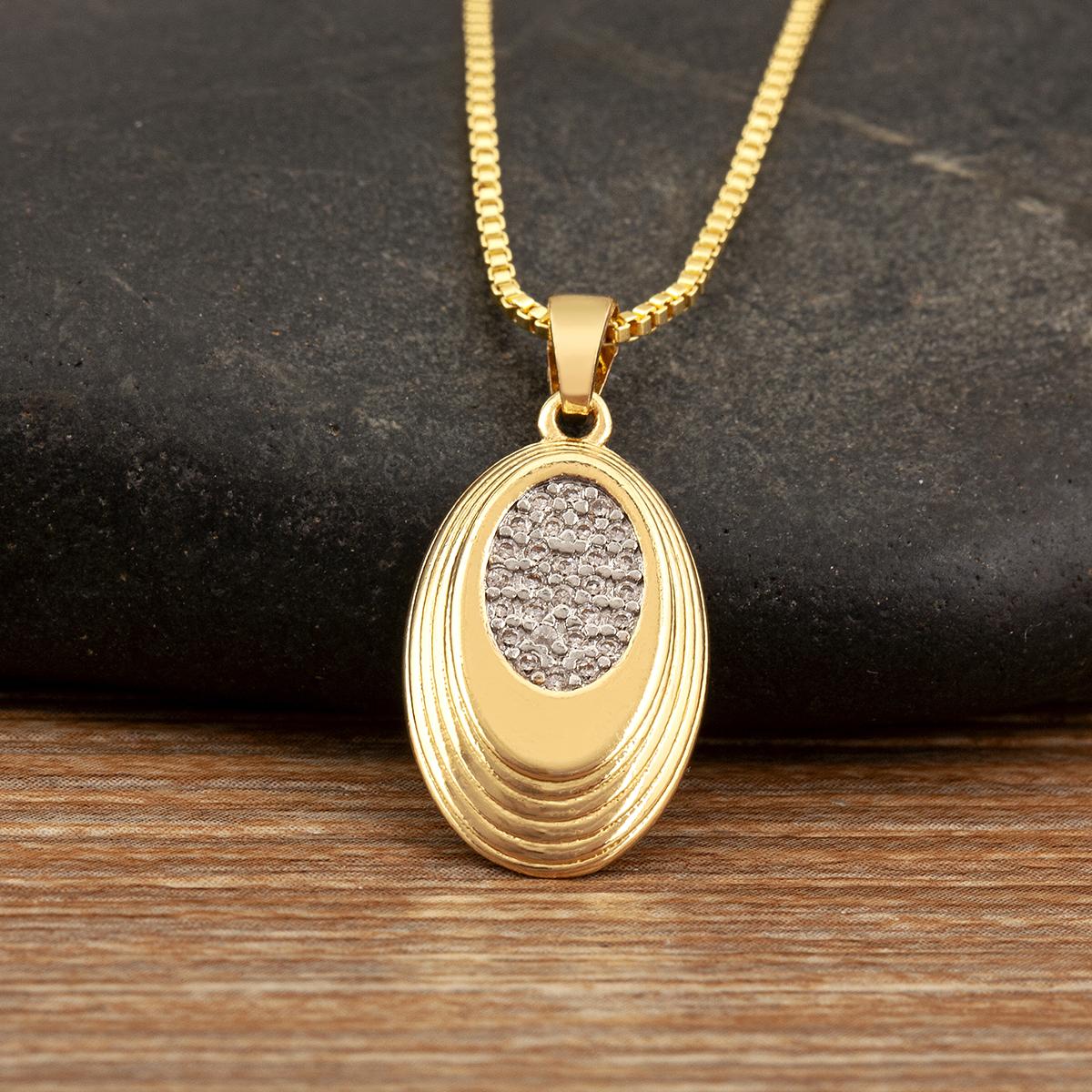 Nidin Hot Sale Simple Style Copper Electroplating Pendant Necklace For Women Men Oval/Waterdrop/Round/Square Shape Charm Jewelry
Nidin Hot Sale Simple Style Copper Electroplating Pendant Necklace For Women Men Oval/Waterdrop/Round/Square Shape Charm Jewelry