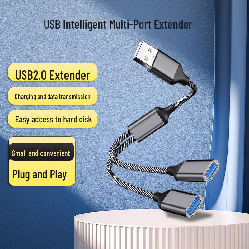 3-портовий концентратор USB OTG-адаптер для телефону та комп’ютера one to two сірий колір
3-портовий концентратор USB OTG-адаптер для телефону та комп’ютера one to two сірий колір