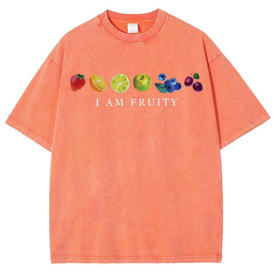 A Line Of Cartoon Fruit Print Women s T-Shirts Washed Cotton Comfuse Short Sleeves Round Neck Loose Simple Summer Top 3XL
A Line Of Cartoon Fruit Print Women s T-Shirts Washed Cotton Comfuse Short Sleeves Round Neck Loose Simple Summer Top 3XL