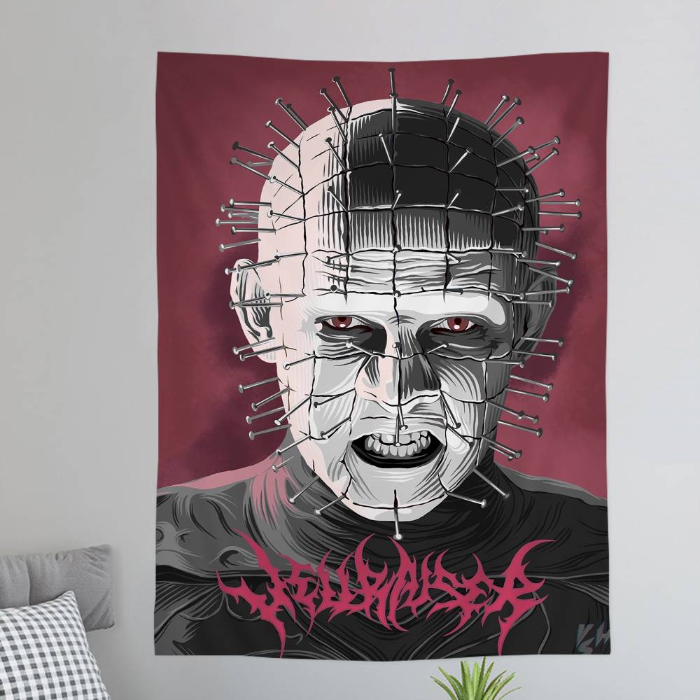 Classic Hhellraiser Movie Printed Large Wall Tapestry Indian Buddha Wall Decoration Witchcraft Bohemian Hippie Decor Blanket 74x94cm(29x37in)
Classic Hhellraiser Movie Printed Large Wall Tapestry Indian Buddha Wall Decoration Witchcraft Bohemian Hippie Decor Blanket 74x94cm(29x37in)