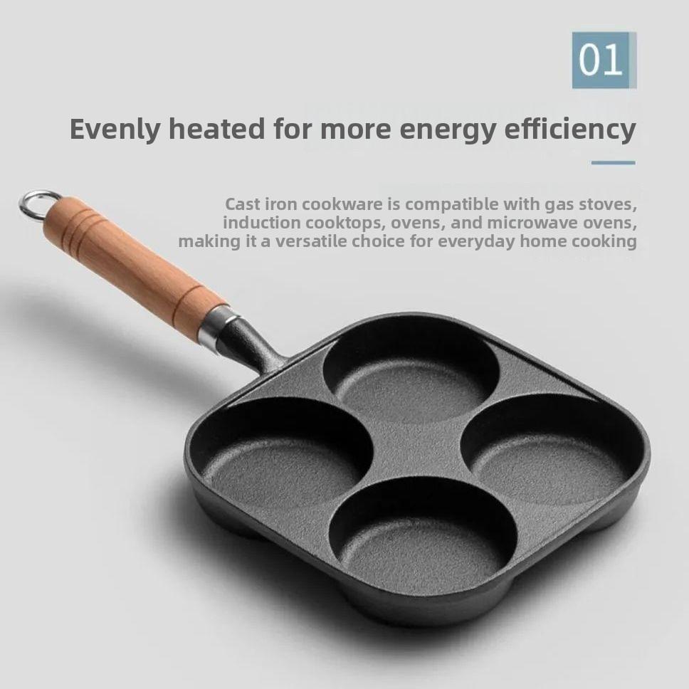 Чугунная сковорода для жарки яиц Углубленная машина для бургеров Четырехлуночная сковорода для пельменей с яйцом Бытовая сковорода для завтрака Без покрытия Антипригарная сковорода
Чугунная сковорода для жарки яиц Углубленная машина для бургеров Четырехлуночная сковорода для пельменей с яйцом Бытовая сковорода для завтрака Без покрытия Антипригарная сковорода