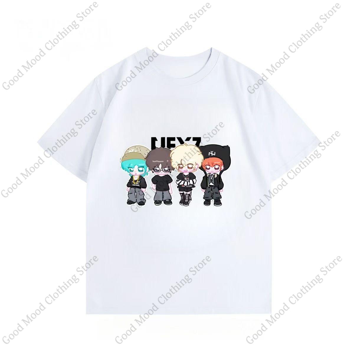 NEXZ T Shirt TOMOYA YU YUKI HYUI Cartoon Print Tshirt Kpop Fashion Fans Clothes Unisex Women Cotton Summer Short Sleeve Tee Tops S
NEXZ T Shirt TOMOYA YU YUKI HYUI Cartoon Print Tshirt Kpop Fashion Fans Clothes Unisex Women Cotton Summer Short Sleeve Tee Tops S
