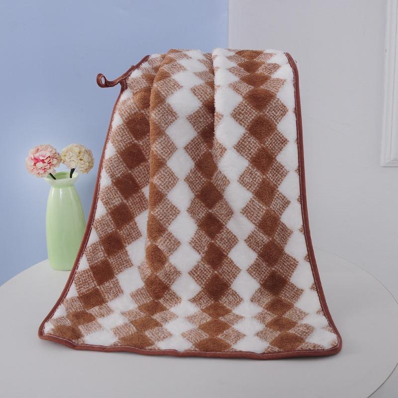 Полотенце из кораллового флиса, банное полотенце, трехцветная сетка, основовязаное, с обернутым краем, можно повесить плотный чехол для полотенца 35*75cm коричневый
Полотенце из кораллового флиса, банное полотенце, трехцветная сетка, основовязаное, с обернутым краем, можно повесить плотный чехол для полотенца 35*75cm коричневый