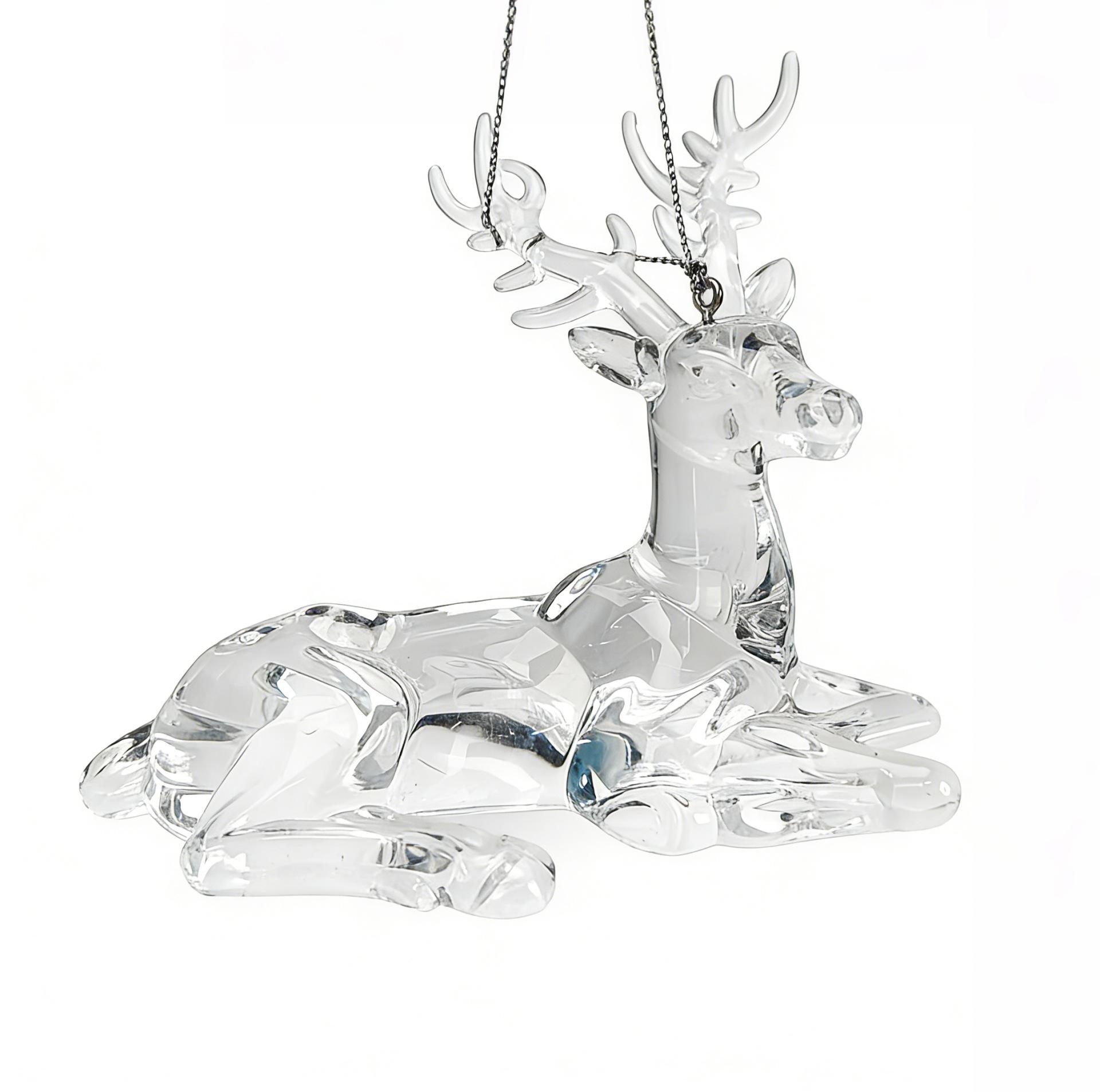 Acrylic Reindeer Hanging Ornament for Holiday Celebration Home Decor Lying Deer Shape Acrylic Material for Indoor Tree and Party Display One Size белый
Acrylic Reindeer Hanging Ornament for Holiday Celebration Home Decor Lying Deer Shape Acrylic Material for Indoor Tree and Party Display One Size белый