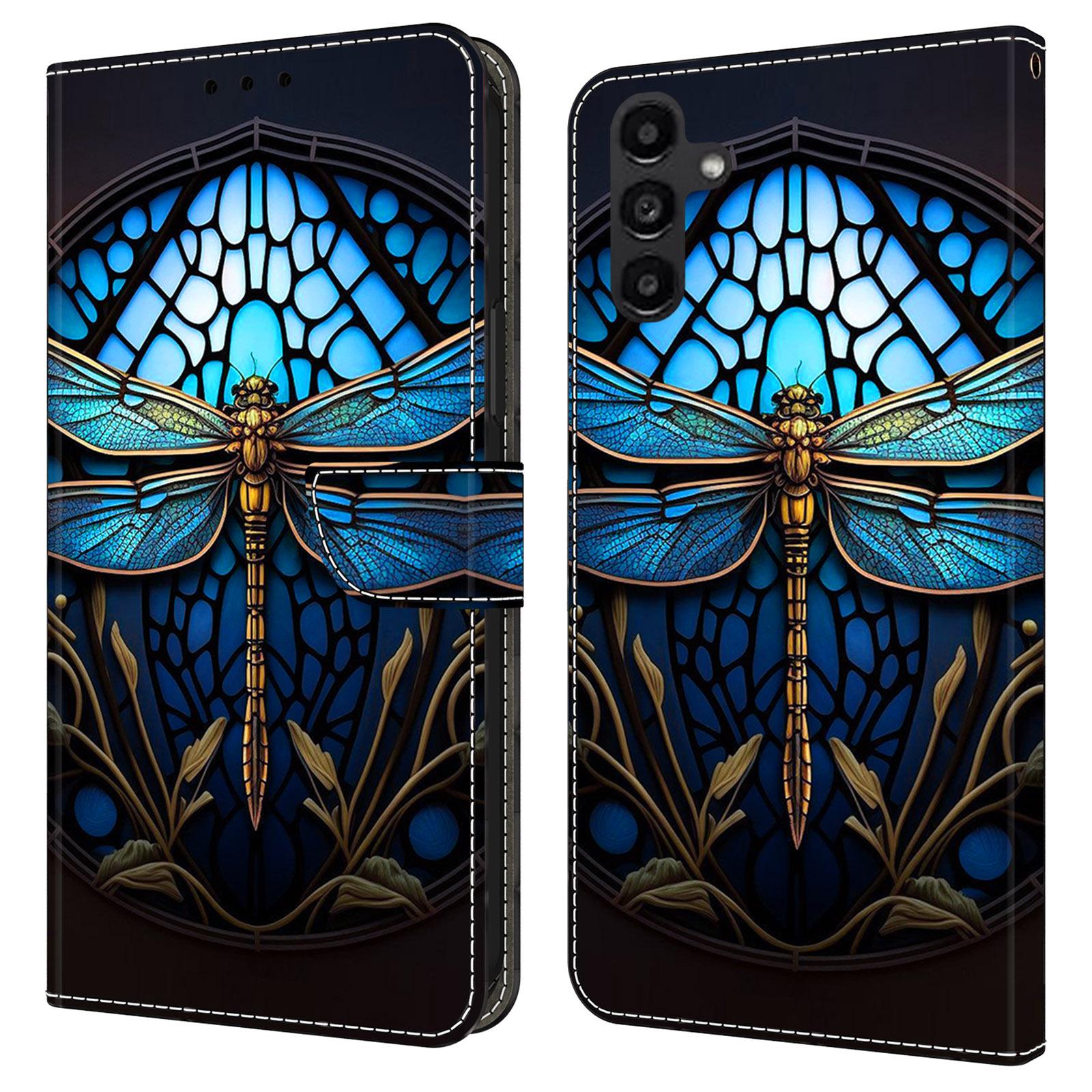 For Samsung Galaxy A14 4G/5G Case Pattern Printed Protective Cover TPU+PU Leather Flip Phone Case Blue Dragonfly
For Samsung Galaxy A14 4G/5G Case Pattern Printed Protective Cover TPU+PU Leather Flip Phone Case Blue Dragonfly