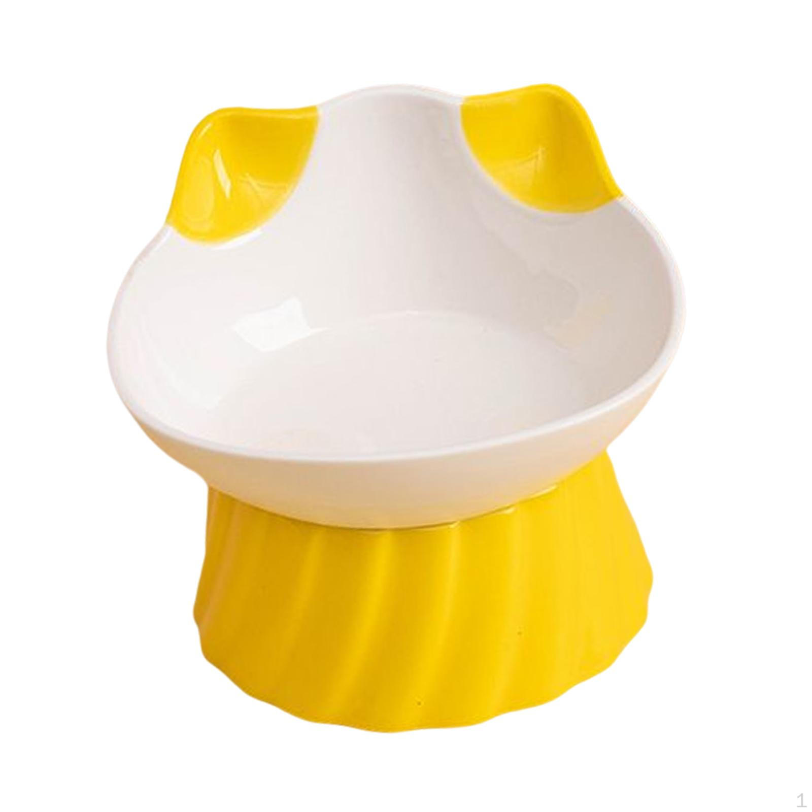 Cat Food Bowls, 15 Degree Tilting Skid Feeding Station Basin Large Capacity Drinking Raised жовтий
Cat Food Bowls, 15 Degree Tilting Skid Feeding Station Basin Large Capacity Drinking Raised жовтий