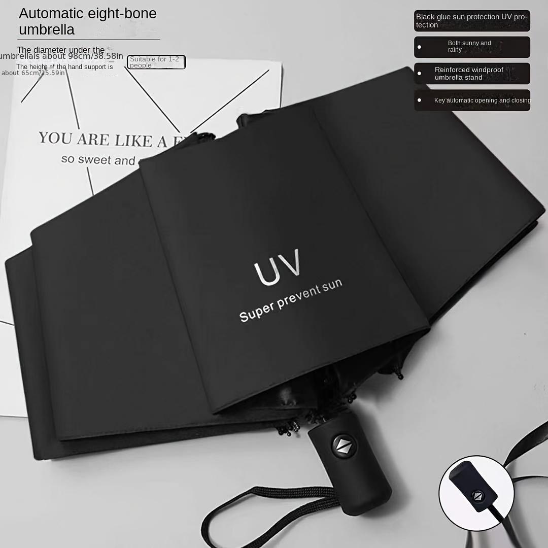 Автоматический складной зонт с 8 спицами - Компактный, легкий, прочный, защита от УФ-лучей - зонт от дождя и солнца, автоматический солнцезащитный козырек zwq
Автоматический складной зонт с 8 спицами - Компактный, легкий, прочный, защита от УФ-лучей - зонт от дождя и солнца, автоматический солнцезащитный козырек zwq