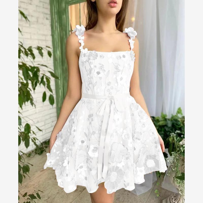 European and American Women clothes Three-Dimensional Flower Embroidery Sheath Sexy dresses for women Party Buttocks Sexy Dress White XL
European and American Women clothes Three-Dimensional Flower Embroidery Sheath Sexy dresses for women Party Buttocks Sexy Dress White XL