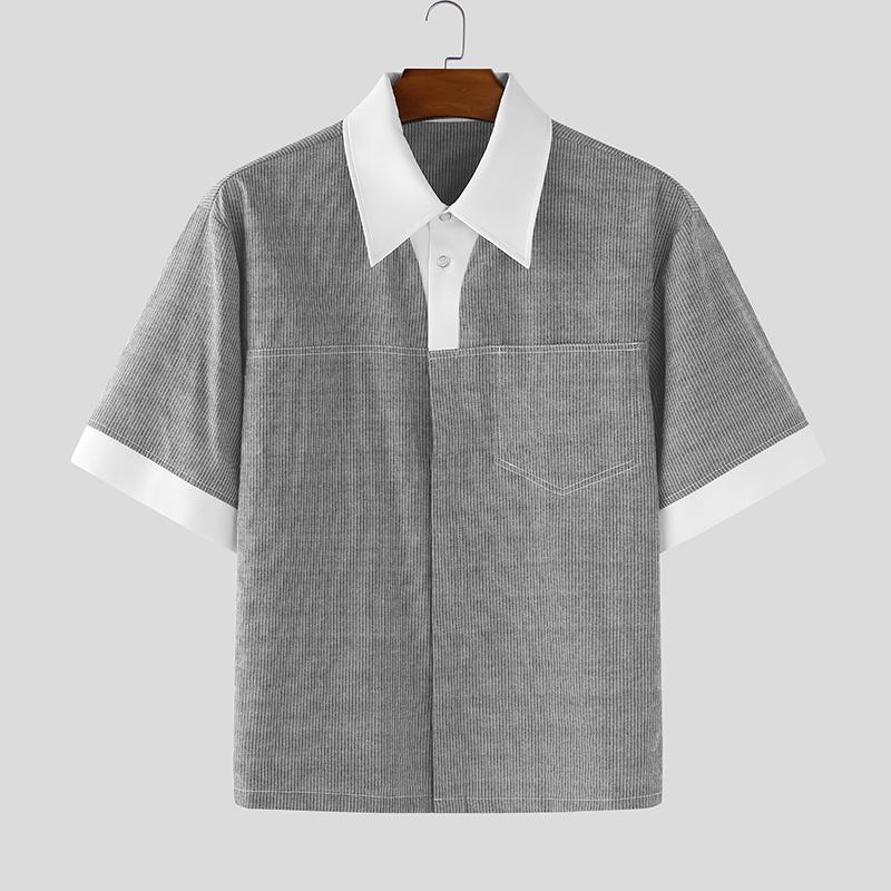 INCERUN Oversized Men Lapel Neck Short Sleeve Striped Stitching Casual Shirts 4XL
INCERUN Oversized Men Lapel Neck Short Sleeve Striped Stitching Casual Shirts 4XL