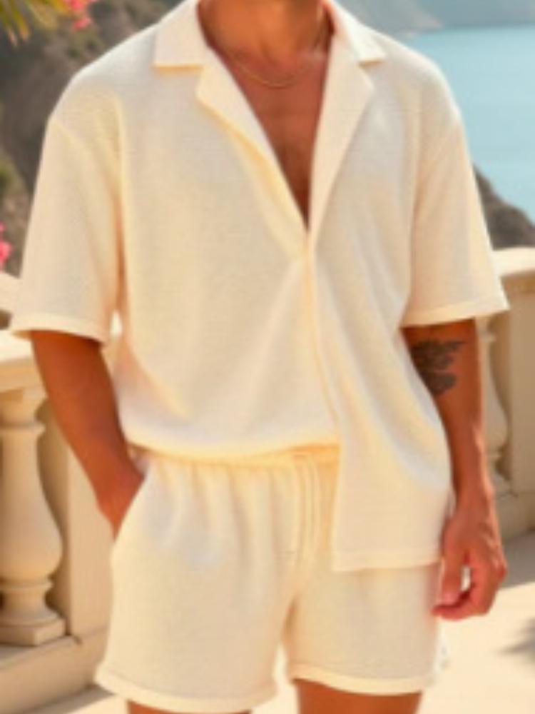 Мужской повседневный комплект с коротким рукавом и шортами, оливково-зеленый/черный/белый, свободный крой, летний наряд XXXL абрикосовый
Мужской повседневный комплект с коротким рукавом и шортами, оливково-зеленый/черный/белый, свободный крой, летний наряд XXXL абрикосовый