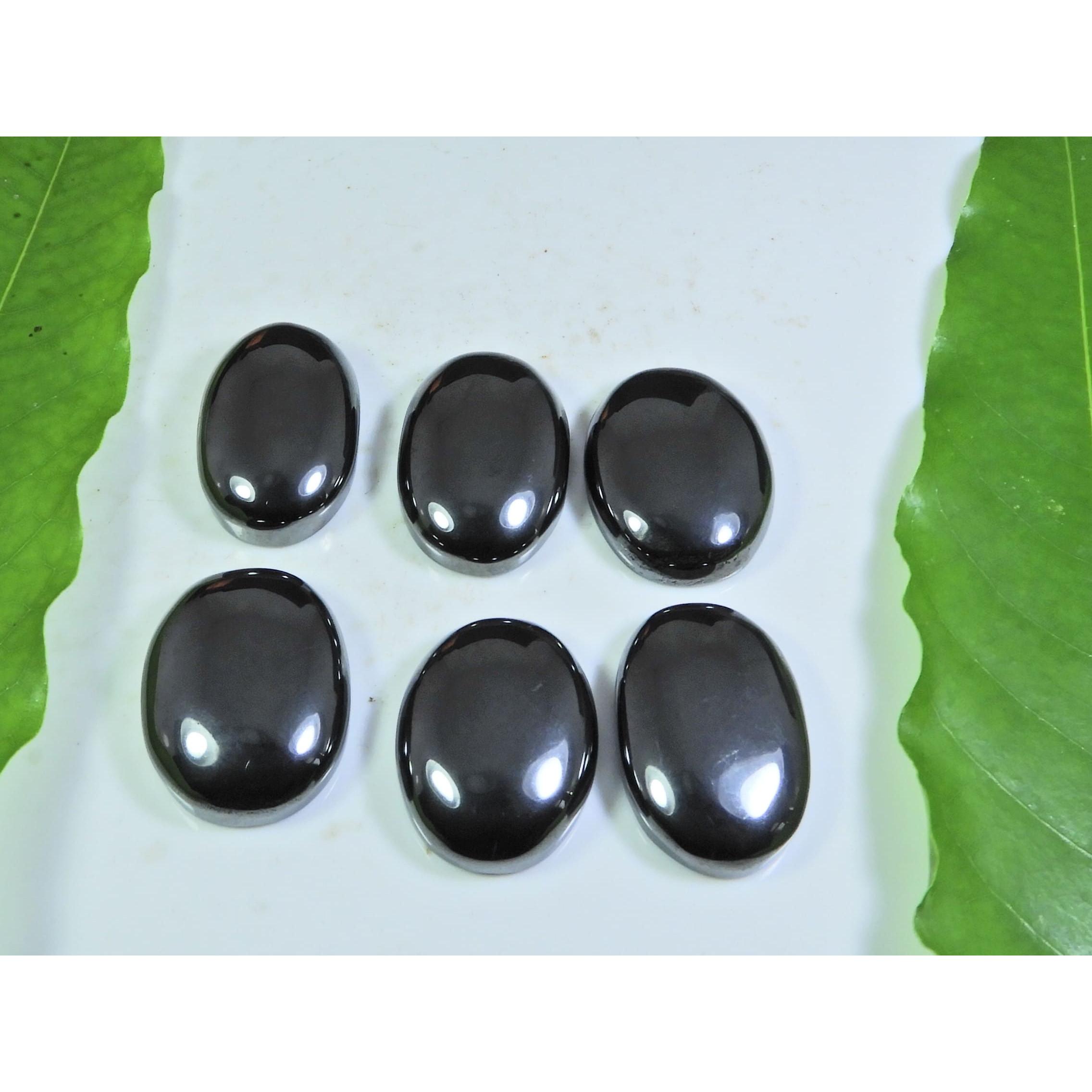 335Cts. Natural Hematite Oval Cabochon Loose Gemstone 6Pcs Lot 16X26-17X26MM A-299
335Cts. Natural Hematite Oval Cabochon Loose Gemstone 6Pcs Lot 16X26-17X26MM A-299