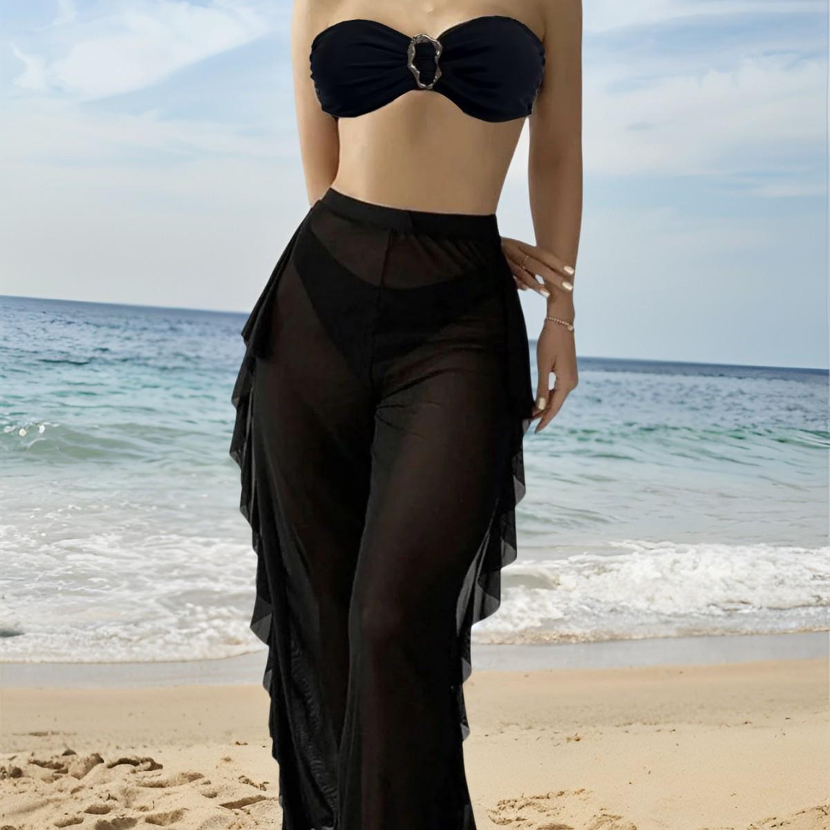 2025 European & American Sexy Bikini Set: Strapless Quick-Dry Mesh Long Pants & Three-Piece Extra Large
2025 European & American Sexy Bikini Set: Strapless Quick-Dry Mesh Long Pants & Three-Piece Extra Large