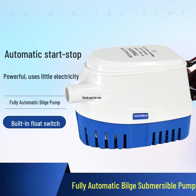 Compact 12V/24V DC Self-Priming Submersible Pump for Boat/Yacht Speedboat, Fully Automatic Bilge Drainage System 12V 750GPH Blue Base Auto Pump
Compact 12V/24V DC Self-Priming Submersible Pump for Boat/Yacht Speedboat, Fully Automatic Bilge Drainage System 12V 750GPH Blue Base Auto Pump