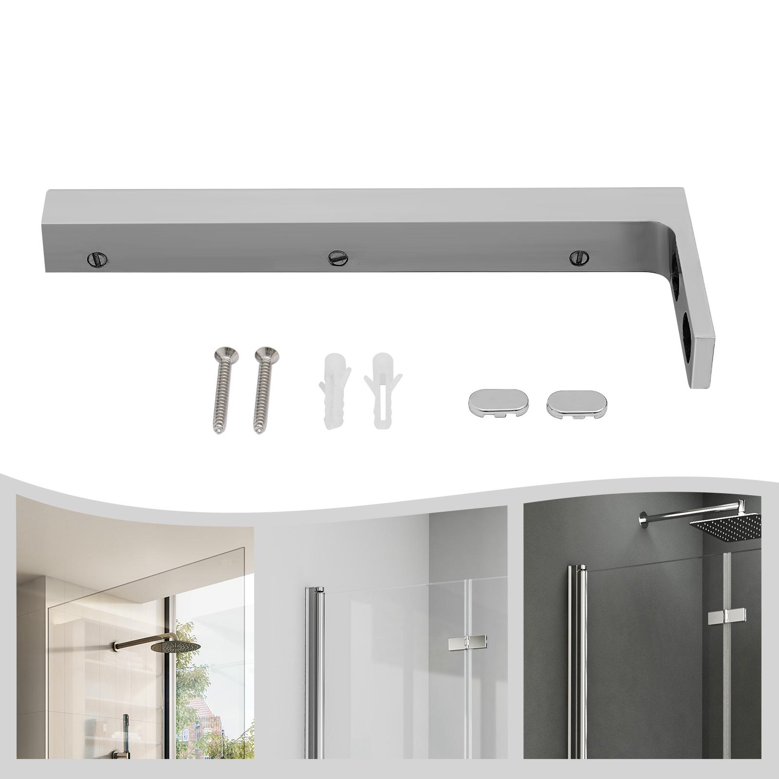Stainless Steel Stabilizer Mounting Bracket,Silver Glass Door L-Shape Stabilizing Bracket Right/Left Side Wall Mount for Homes 10 inch
Stainless Steel Stabilizer Mounting Bracket,Silver Glass Door L-Shape Stabilizing Bracket Right/Left Side Wall Mount for Homes 10 inch