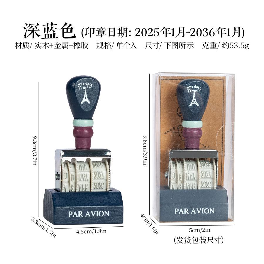 Retro Wooden Roller Date Seal DIY Hand Account Adjustable Year Month Day Handle Seal Year Stamp 2 Styles Rubber Stamp темно-синього кольору
Retro Wooden Roller Date Seal DIY Hand Account Adjustable Year Month Day Handle Seal Year Stamp 2 Styles Rubber Stamp темно-синього кольору