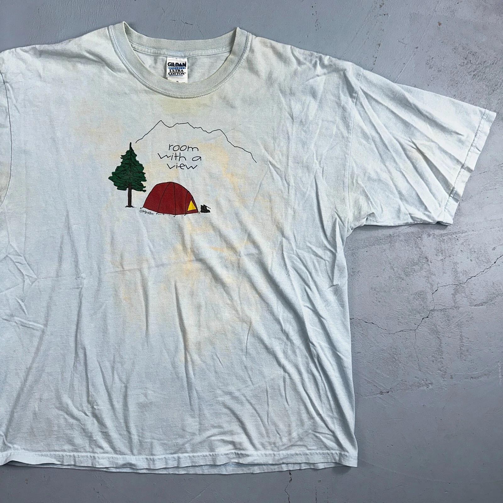 Hiking Room With A View VTG T Shirt Funny Camping Camp Hike Travel USA Y2K XL
Hiking Room With A View VTG T Shirt Funny Camping Camp Hike Travel USA Y2K XL