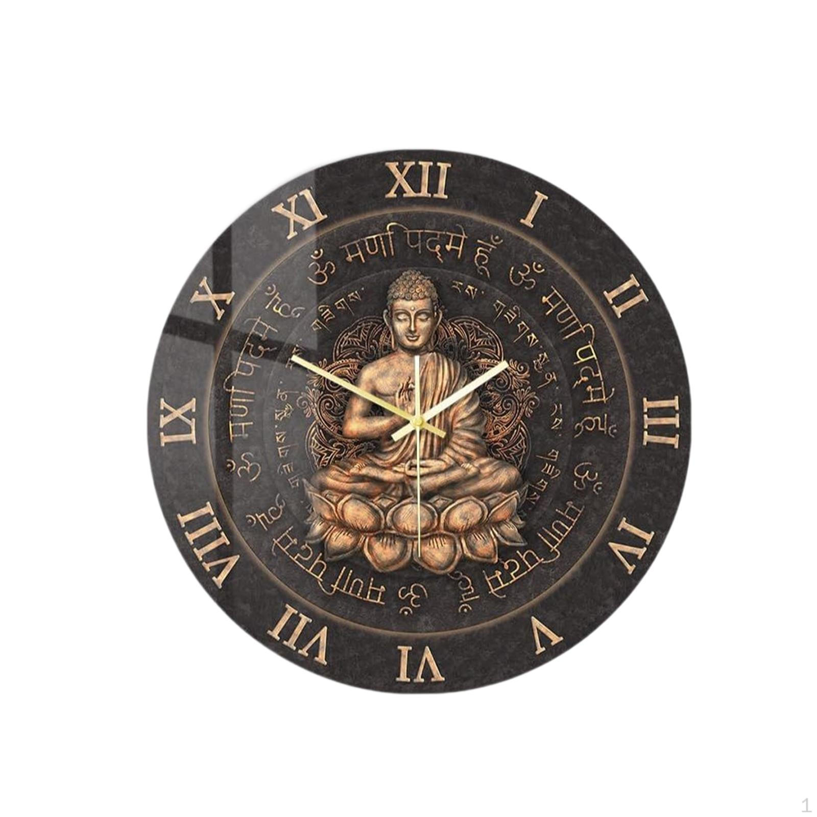 Wall Clock ,Decorative Analog Acrylic Round 15 inch Silent for Bedroom Room Home Bathroom Buddha
Wall Clock ,Decorative Analog Acrylic Round 15 inch Silent for Bedroom Room Home Bathroom Buddha