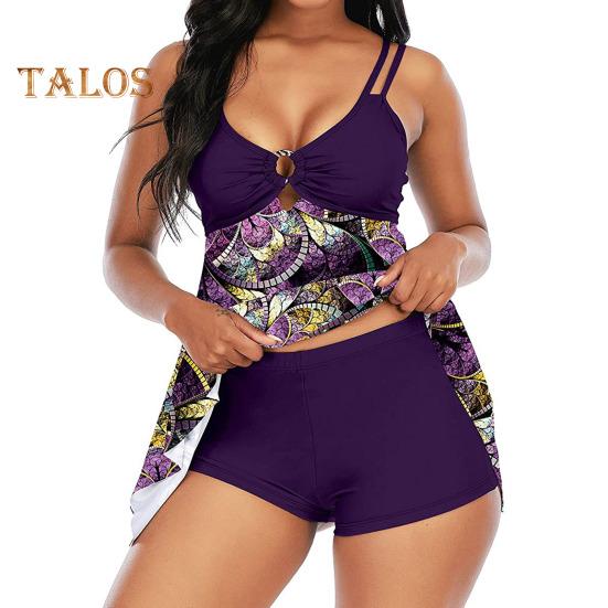 Комплект из 2 предметов танкини с V-образным вырезом, неровным подолом, купальник с подкладками для груди, без стальной поддержки, плавки M фиолетовый
Комплект из 2 предметов танкини с V-образным вырезом, неровным подолом, купальник с подкладками для груди, без стальной поддержки, плавки M фиолетовый