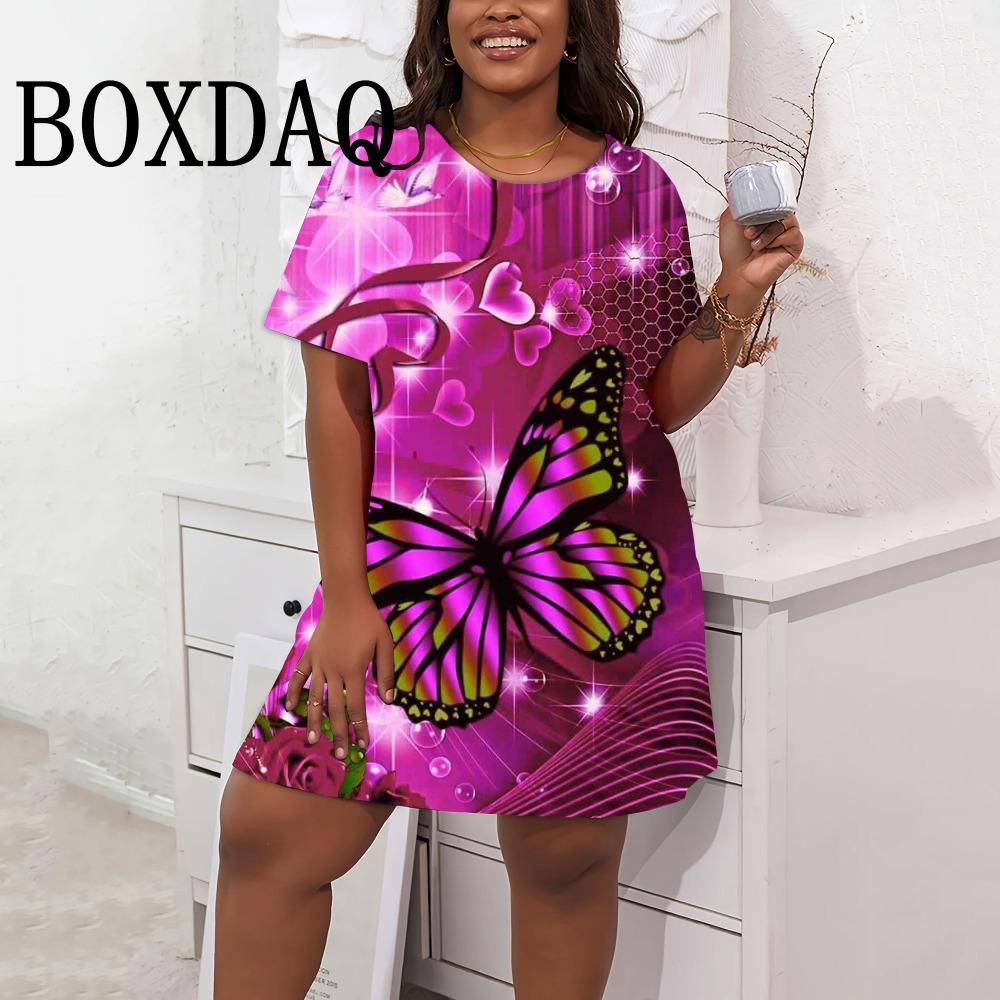 2025 Fashion Personality Butterfly Flower Pattern 3D Printed Round Neck Short-sleeved Dress S
2025 Fashion Personality Butterfly Flower Pattern 3D Printed Round Neck Short-sleeved Dress S