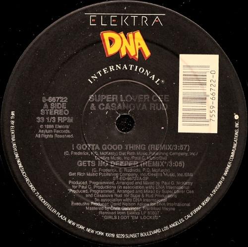 12inch Record SUPER LOVER CEE & CASANOVA RUD - I Gotta Good Thing / Gets No Deeper 066722 Elektra, DNA In 1988 US Rap & Hip-Hop/R&B Used
12inch Record SUPER LOVER CEE & CASANOVA RUD - I Gotta Good Thing / Gets No Deeper 066722 Elektra, DNA In 1988 US Rap & Hip-Hop/R&B Used