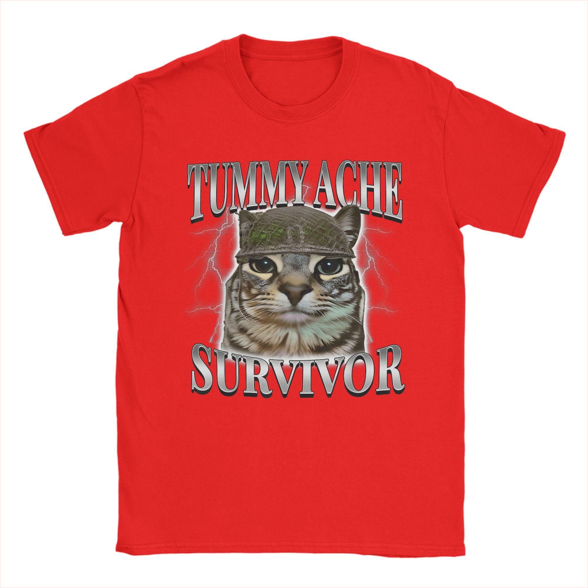 Tummy Ache Survivor Cat Funny Cats Animals T Shirt Summer Pure TShirts For Trending Casual Tee Shirt S
Tummy Ache Survivor Cat Funny Cats Animals T Shirt Summer Pure TShirts For Trending Casual Tee Shirt S