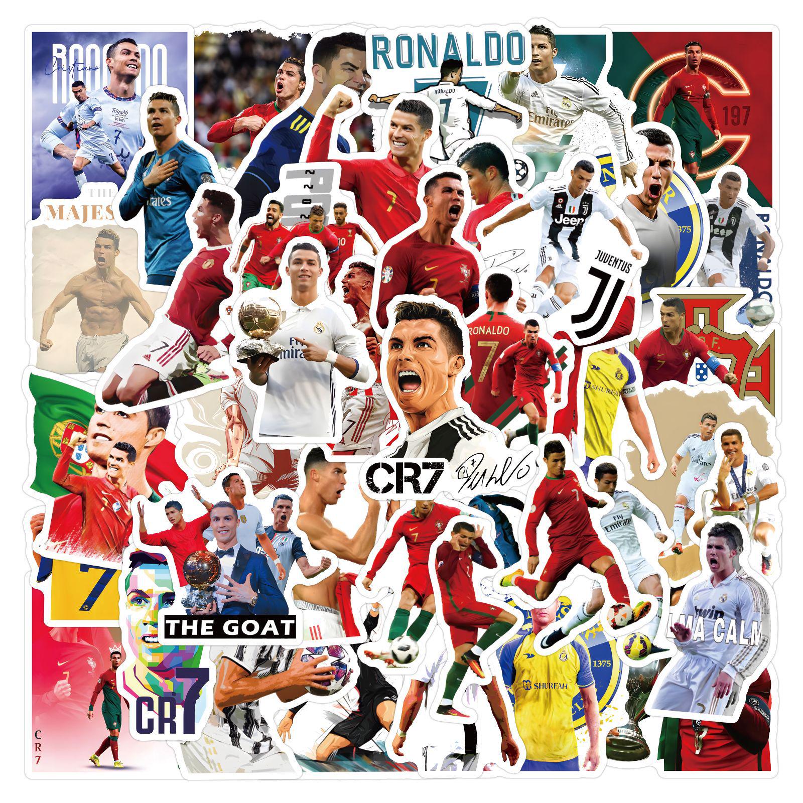 Ronaldo Character Journal & Notebook Stickers: 50-110 Sheets for Water Bottles, Stationery, Suitcases
Ronaldo Character Journal & Notebook Stickers: 50-110 Sheets for Water Bottles, Stationery, Suitcases