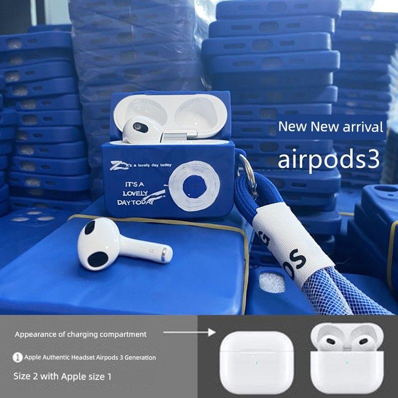 Case for Apple Pro Earphone Case 3 Original Wireless Bluetooth Case Apple Personalized Three-Dimensional Minimalist Original Design Style Box airpods 3 (new) pleated soft shell + rope
Case for Apple Pro Earphone Case 3 Original Wireless Bluetooth Case Apple Personalized Three-Dimensional Minimalist Original Design Style Box airpods 3 (new) pleated soft shell + rope