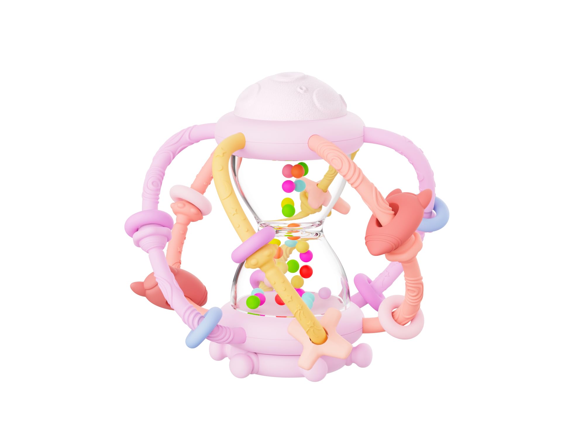 Space Pink Baby Silicone Chupié Rattle, (CP-SP02), Rattle,
Space Pink Baby Silicone Chupié Rattle, (CP-SP02), Rattle,