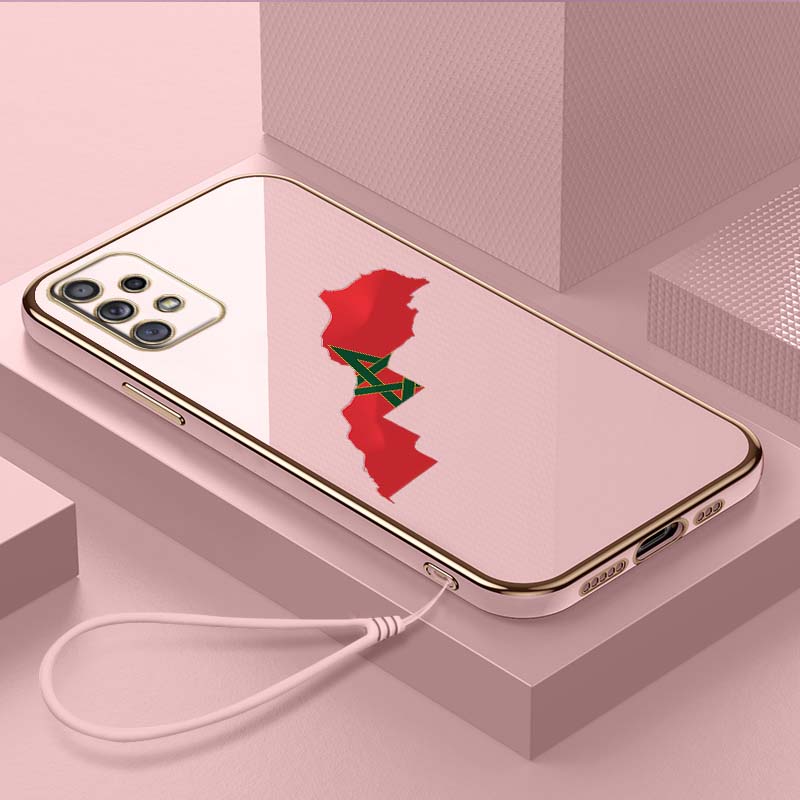 Роскошный чехол для телефона из ТПУ с ремешком для Samsung Galaxy A04 05s A13 A14 A24 A54 A34 Note20 S23 Ultra, чехлы A21, чехол с картой и флагом Марокко
Роскошный чехол для телефона из ТПУ с ремешком для Samsung Galaxy A04 05s A13 A14 A24 A54 A34 Note20 S23 Ultra, чехлы A21, чехол с картой и флагом Марокко