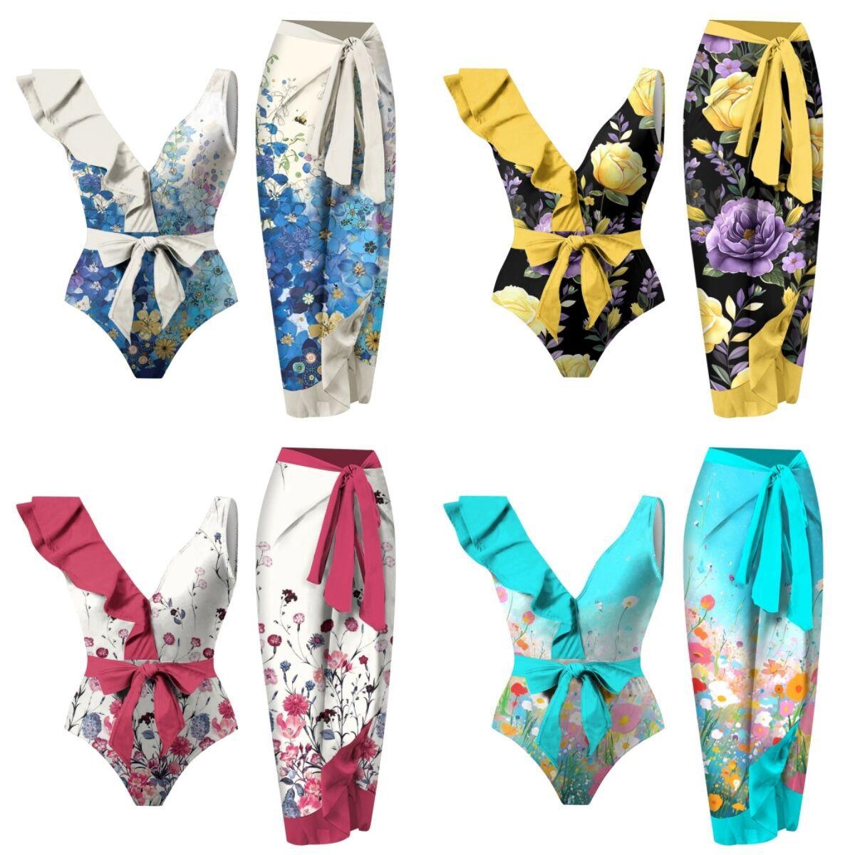 Women s Fashion Sexy Ruffled Swimsuit Bowtie Bikini Set Deep V Monikini Printed Lace Up Cover-up Swimwear Set Two Pieces Summer Beach Bathing Suit XL білий
Women s Fashion Sexy Ruffled Swimsuit Bowtie Bikini Set Deep V Monikini Printed Lace Up Cover-up Swimwear Set Two Pieces Summer Beach Bathing Suit XL білий