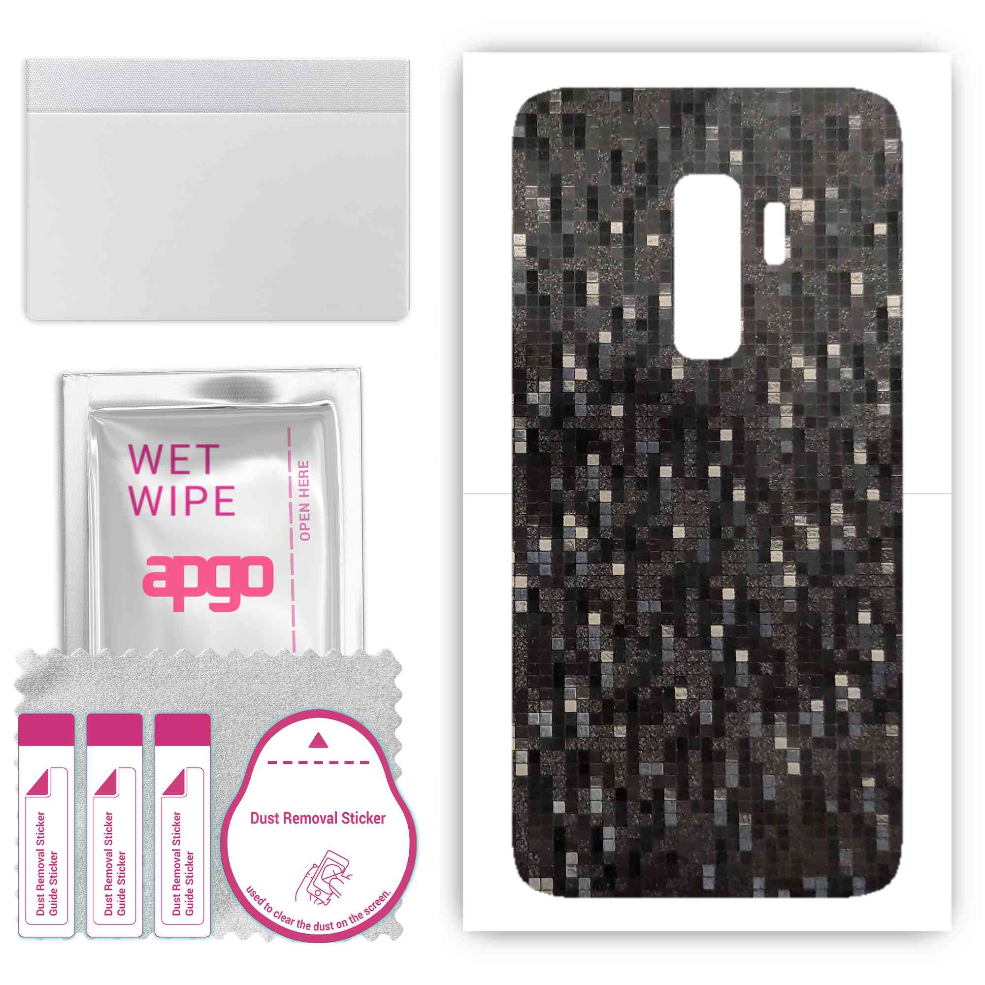 Apgo Protective Skin Sticker для задньої панелі, сумісної з Samsung Galaxy S9 Plus, Wrap Film, Foil, Vinyl - Pattern Carbon Black Pixel
Apgo Protective Skin Sticker для задньої панелі, сумісної з Samsung Galaxy S9 Plus, Wrap Film, Foil, Vinyl - Pattern Carbon Black Pixel