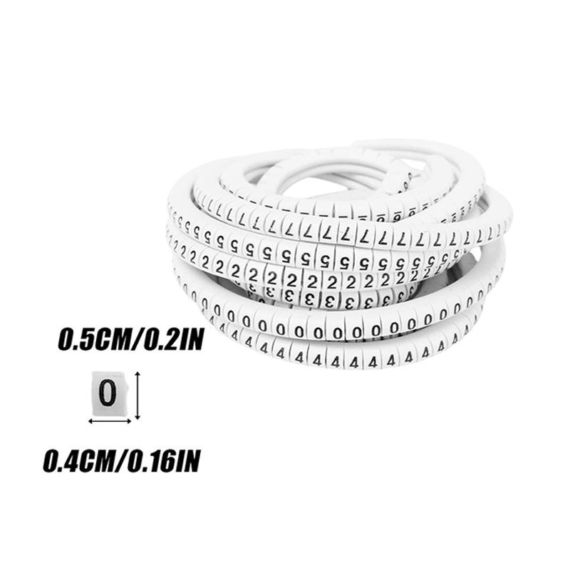 1.5/2.5 Sqmm White Cable Markers Number 0 To 9 Waterproof Insulation Number Tube Label Marker Marking Label Sleeves Wholesale 500pcs(1set)
1.5/2.5 Sqmm White Cable Markers Number 0 To 9 Waterproof Insulation Number Tube Label Marker Marking Label Sleeves Wholesale 500pcs(1set)